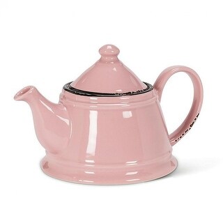 Enamel look Teapot Pink